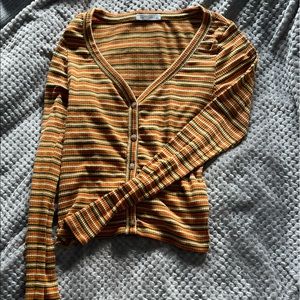 (5 for $10) ANTISTAR cropped striped tee